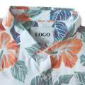 Custom Design Men's Rayon Floral Casual Hawaiian Shirts